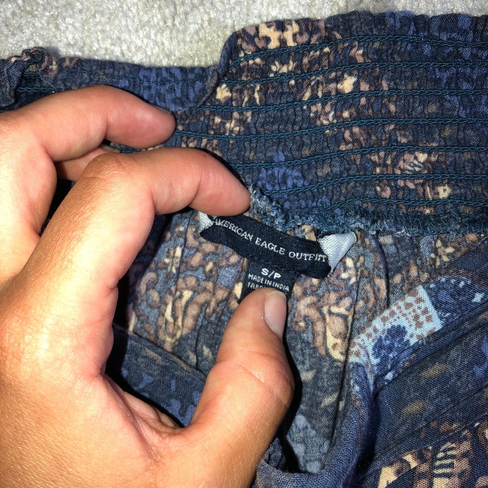 Elastic ankle and waist hippie pants
